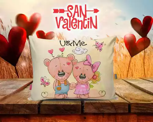 vectores plantilas SAN VALENTIN,FESTEJO,FESTIVIDAD,AMOR,DUOS,COJINES,CARICATURA,DISNEY,